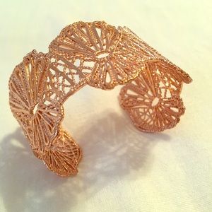 Stella & Dot Rose Gold Cuff Bracelet